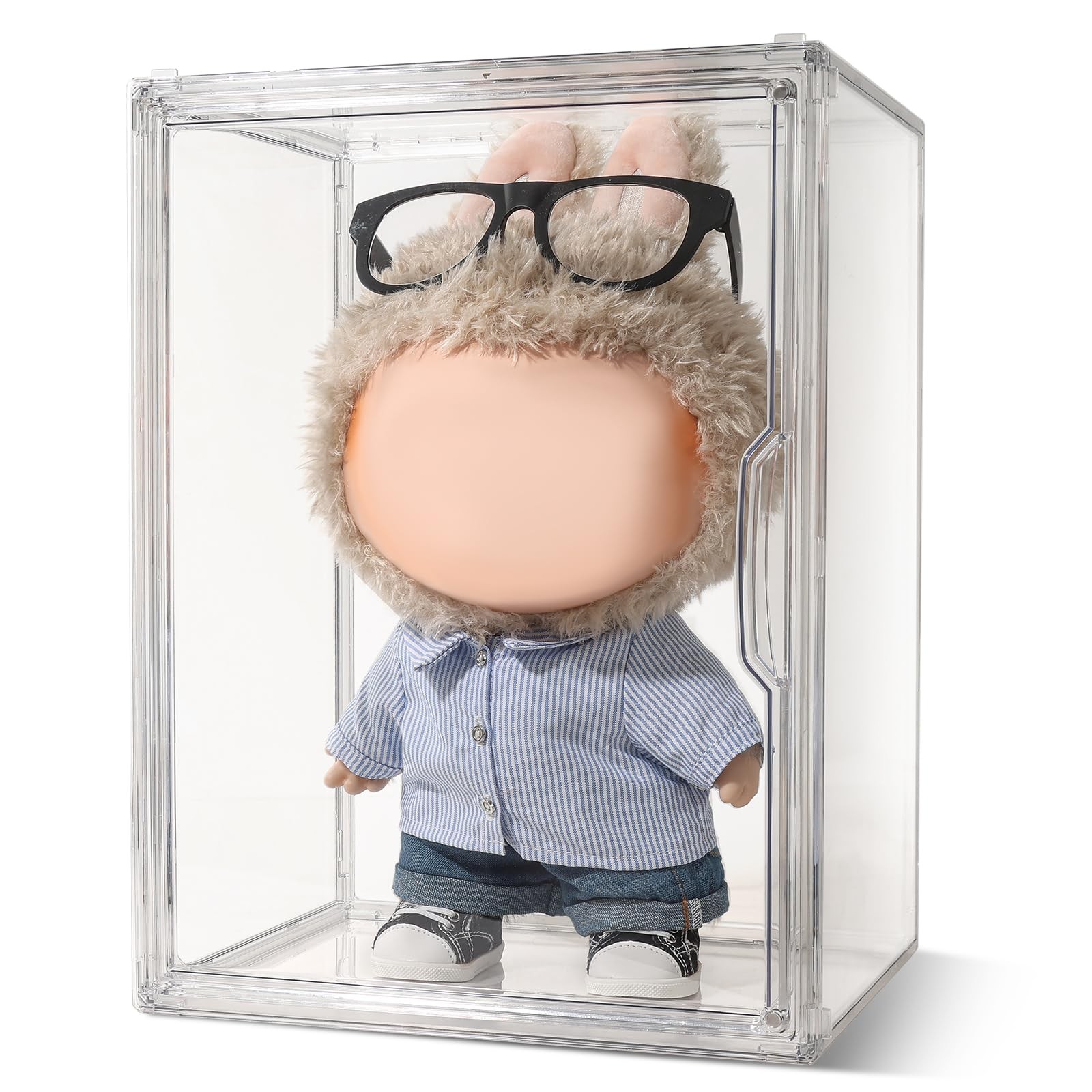 Display Case Compatible with Labubu 15.75 inches Height, Acrylic Clear Displa
