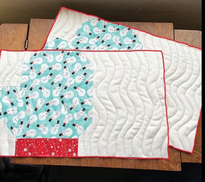 Woolly Mitten Snack Mat Quilting Pattern