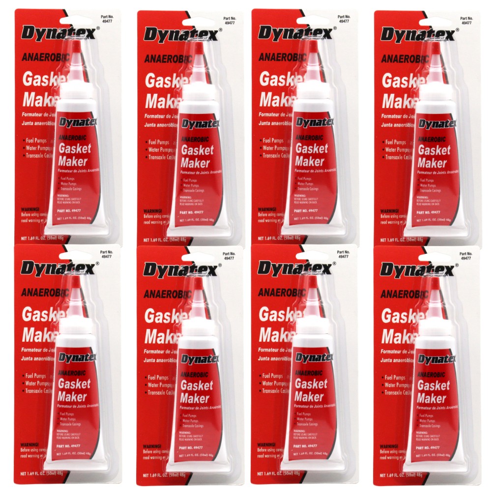 Dynatex Red Anaerobic Gasket Maker 1.69 oz Tube (8-Pack)