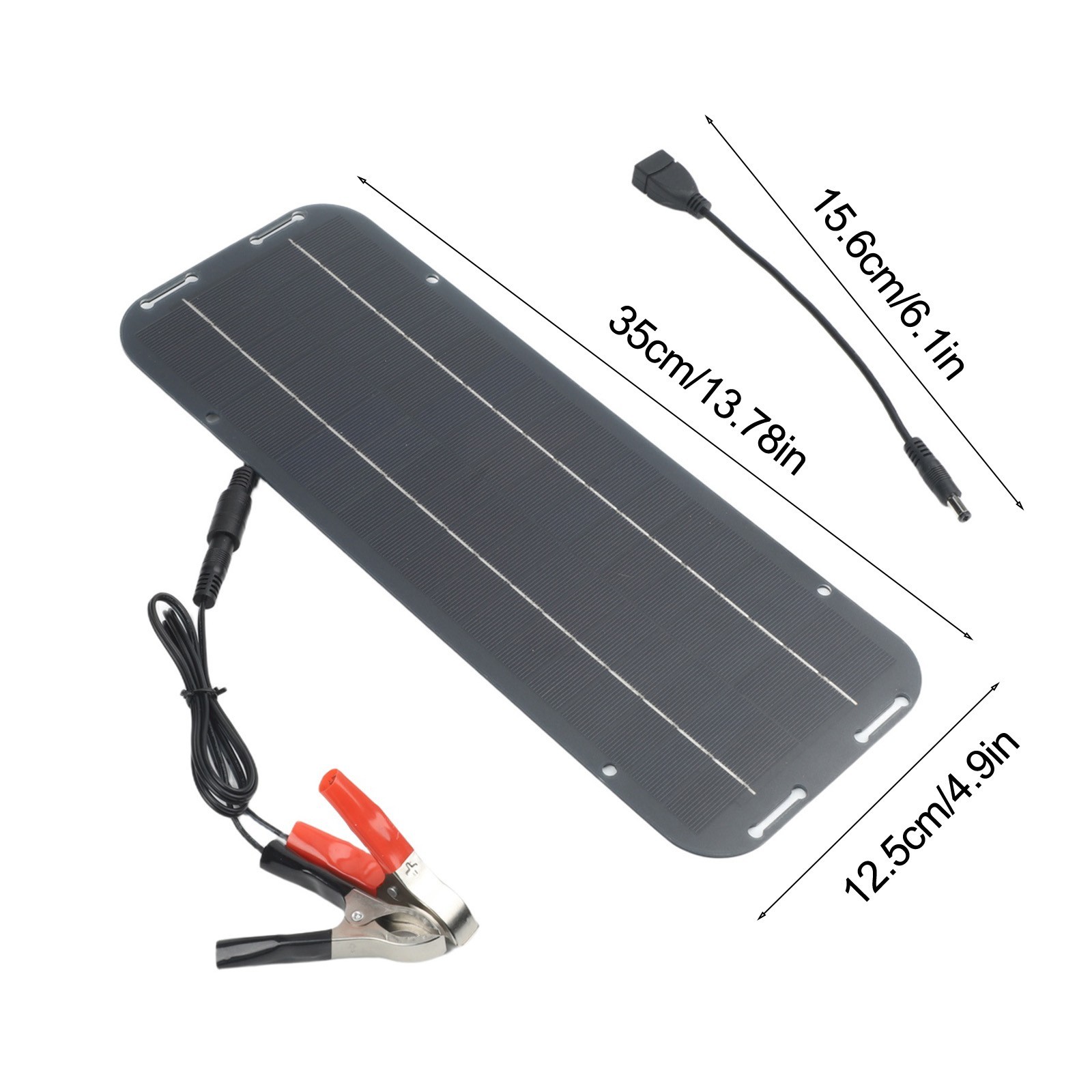 30W Solar Panel 18V Charging Camping Supply Doubles Output for current