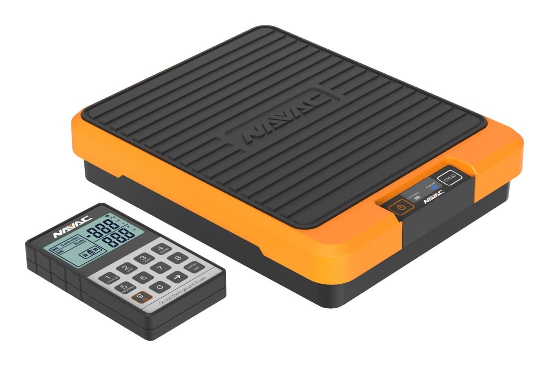 NAVAC NRS2A Smart Refrigerant Scale with Bluetooth, 220 lbs