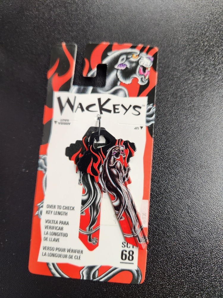BLACK PANTHER W/ FLAMES SCHLAGE SC1 KEYBLANK - READ DETAILS BELOW