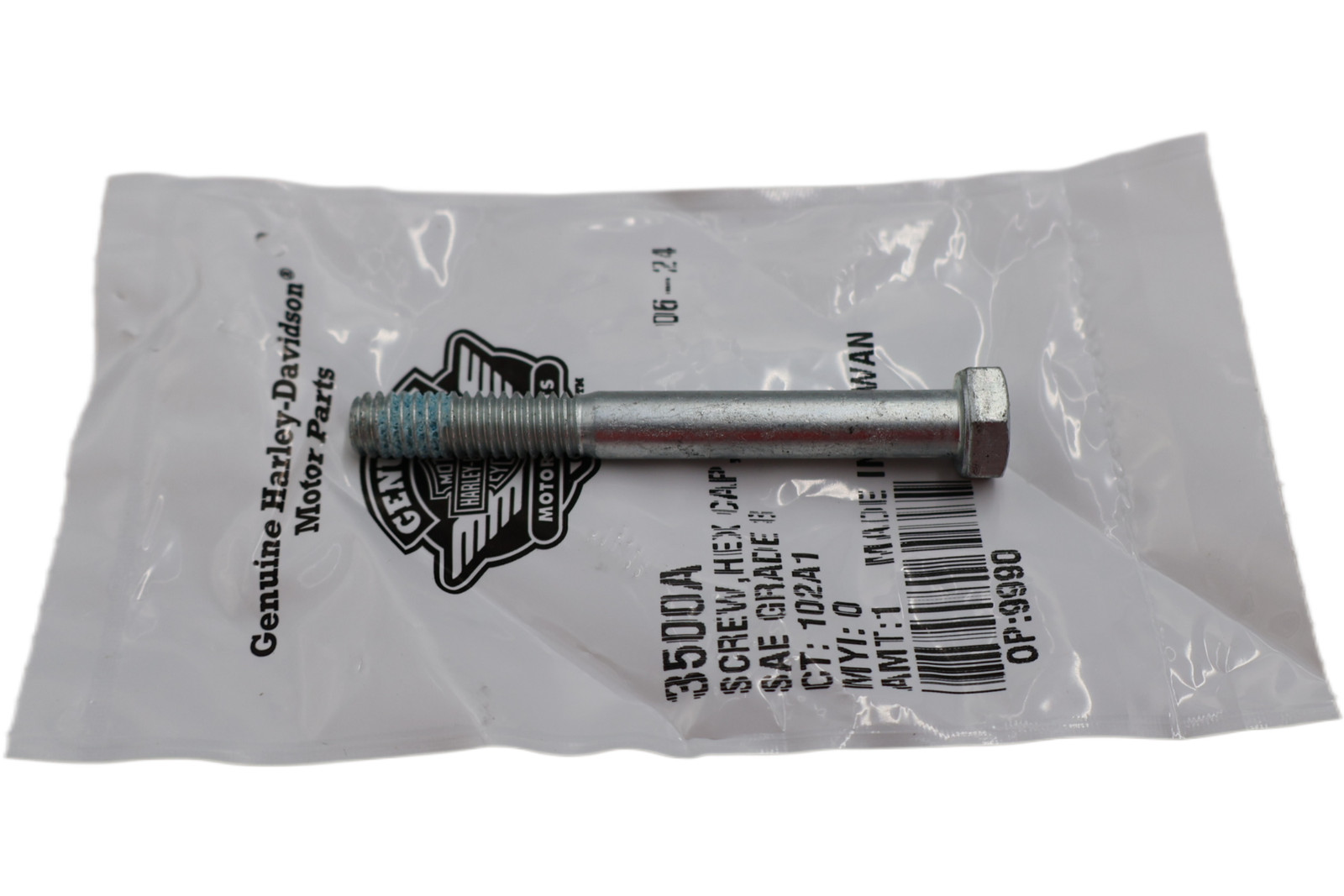3500A NEW OEM HARLEY-DAVIDSON SCREW HEX HEAD 5/16"-18 X 2-3/4" W/LOCKPATCH