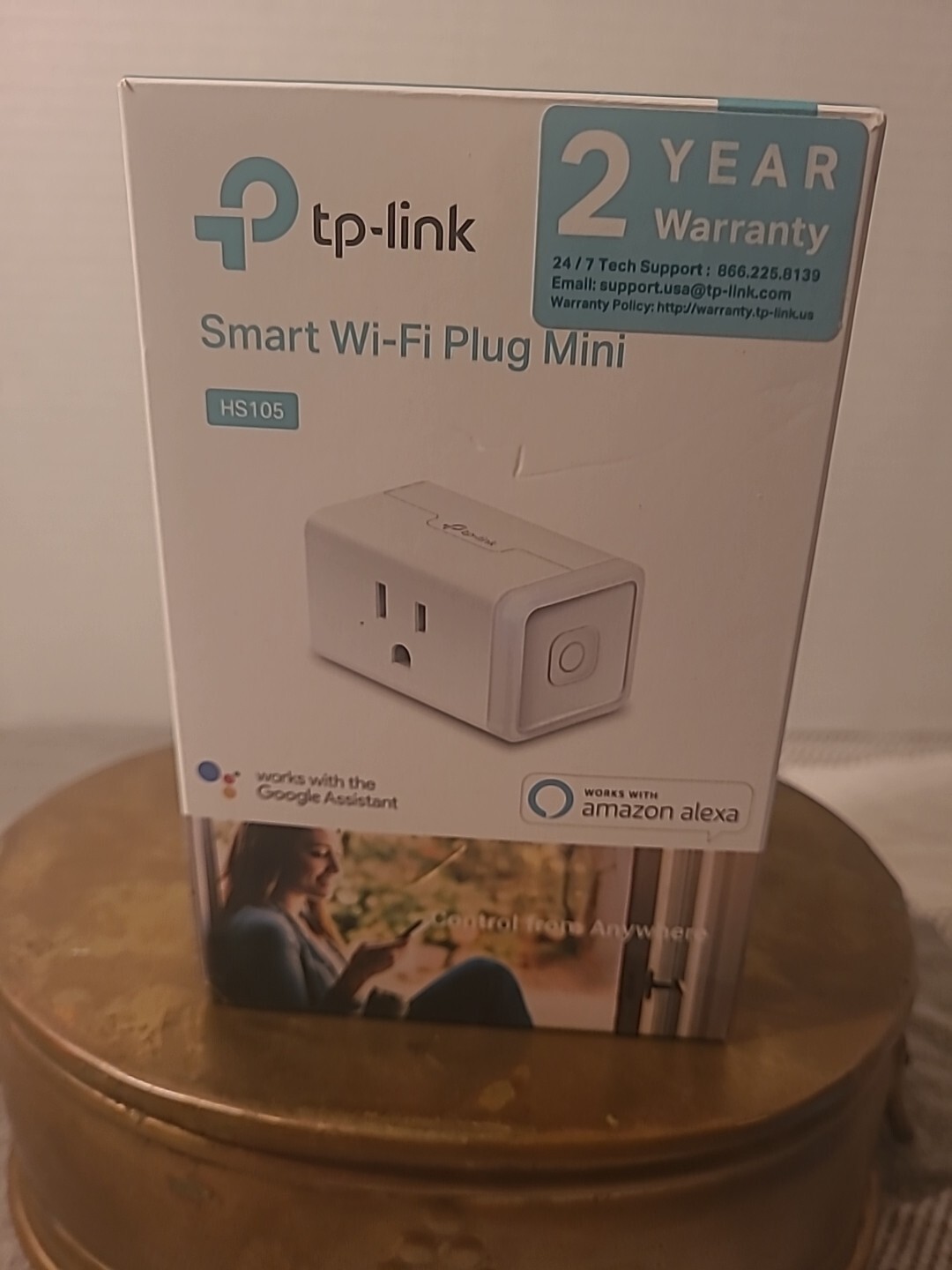 Tp- Link HS105 Smart Wi- Fi Plug Amazon Alexa Google Assistant ( New)
