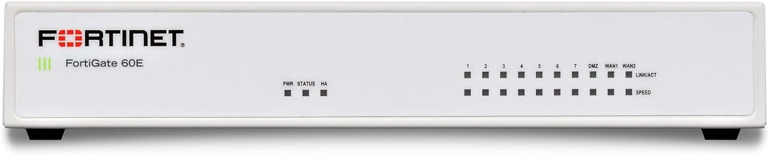 Fortinet Fortigate-60E Network Security Firewall Initialized FG-60E w/Adapter JP