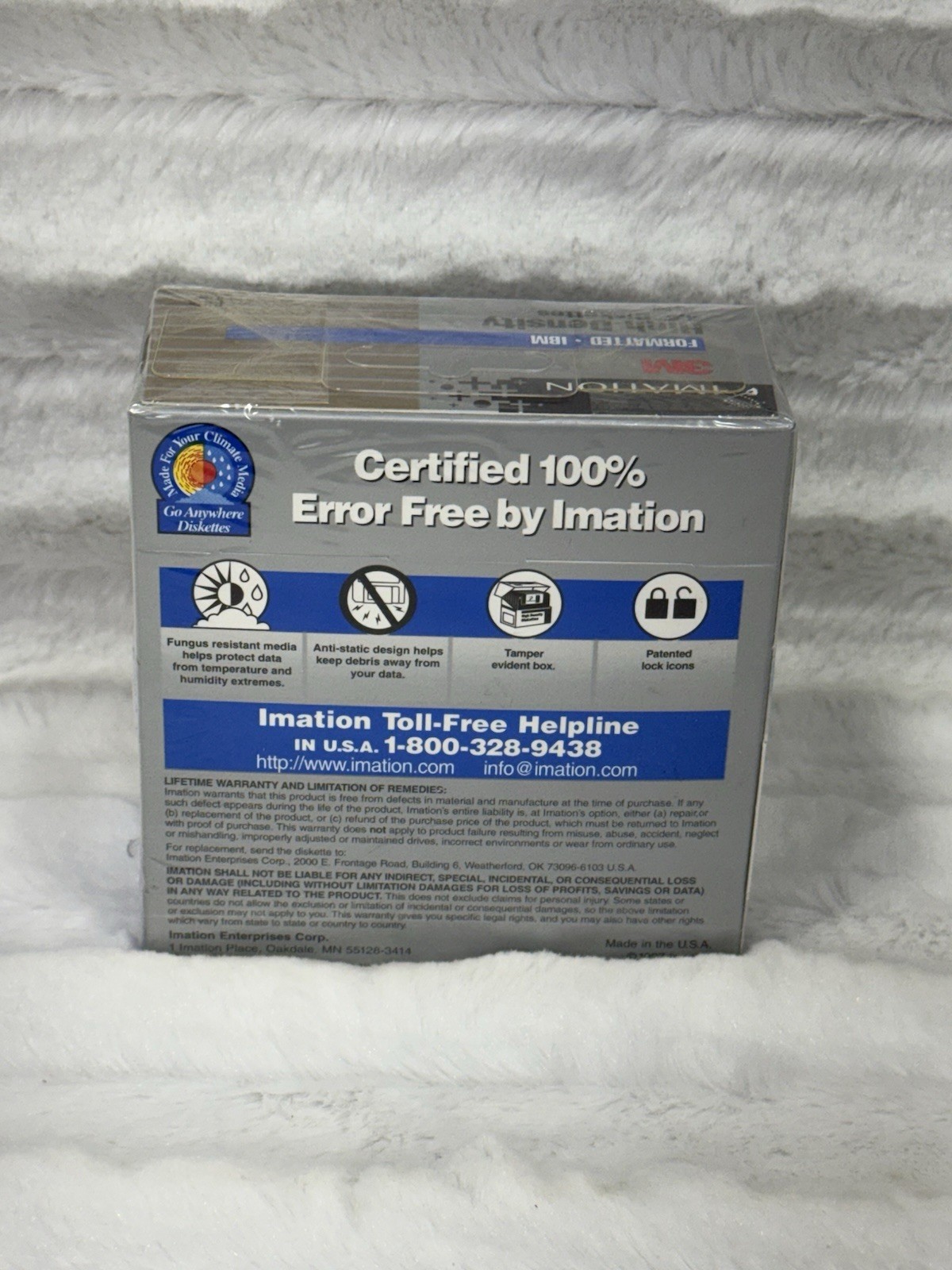 NEW 3M 3.5" High Density Diskettes DS HD Floppy Disc 11-Pack SEALED