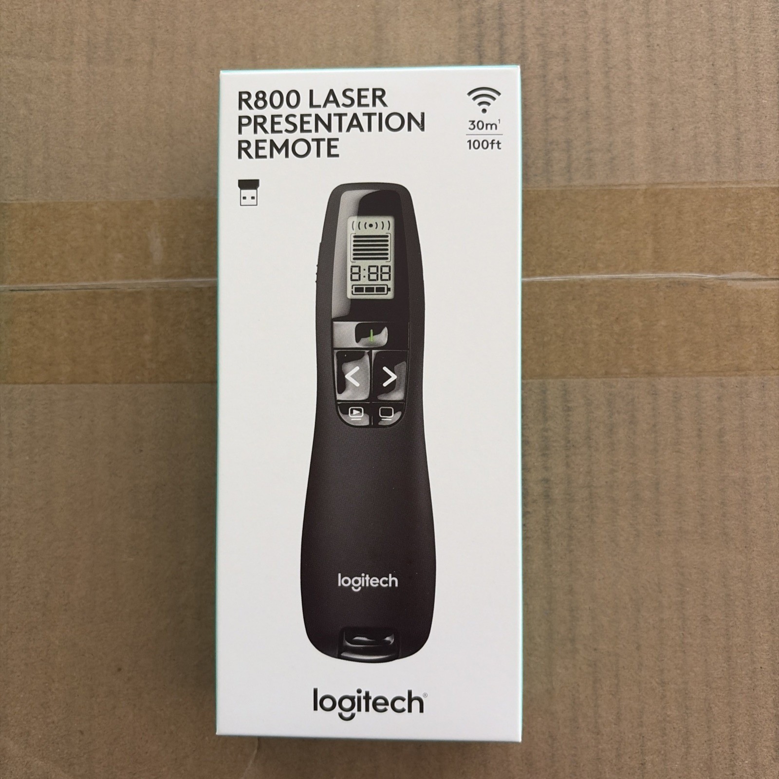Logitech Professional Wireless Presenter R800 Green Laser Pointer 100ft Proj New