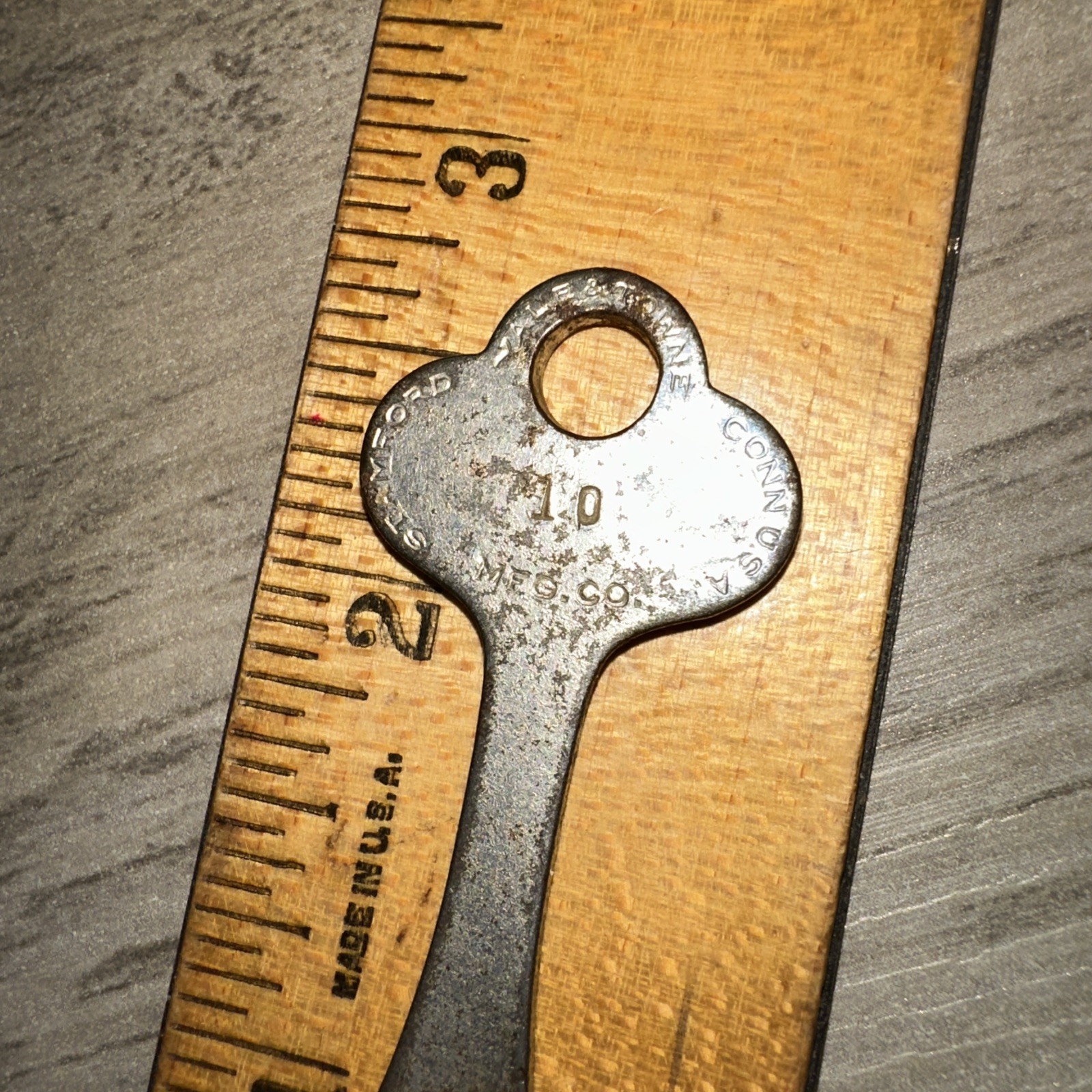 Antique Yale & Towne Flat Skeleton Key #10 Original Key