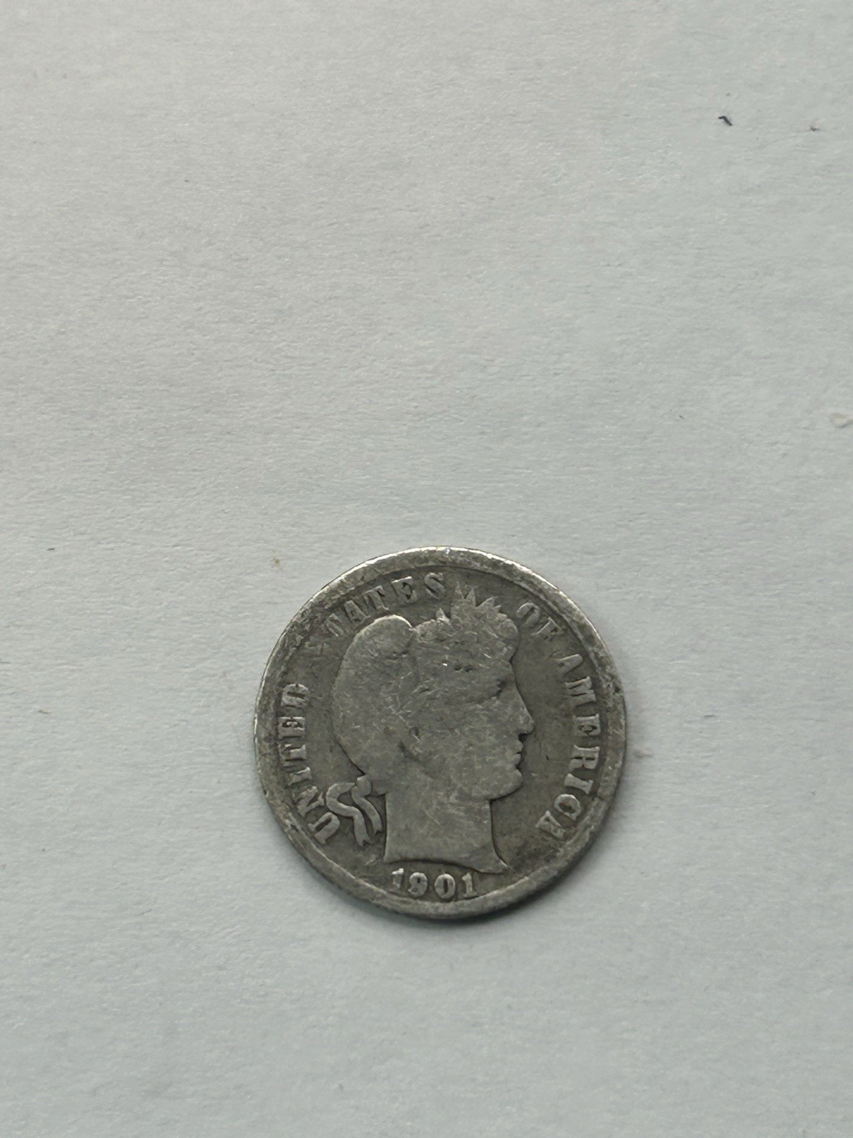 1901O Barber Dime G+