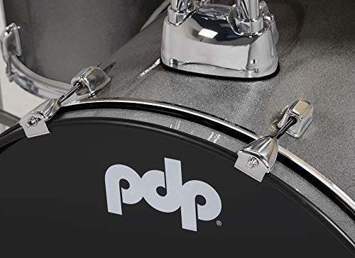 Pacific Drums Center Stage Complete Drumkit, 5 Drum Set, Silver Sparkle,...