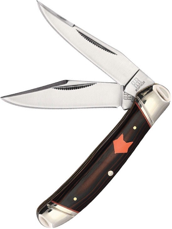 Rough Ryder Desert Fox Copperhead Pocket Knife 440A Steel Blades Micarta Handle