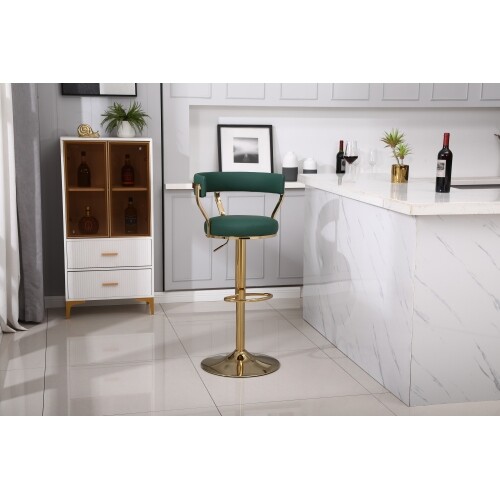 Counter Height Bar Stools with Full Back-Swivel Bar Chairs for Island Kitchen