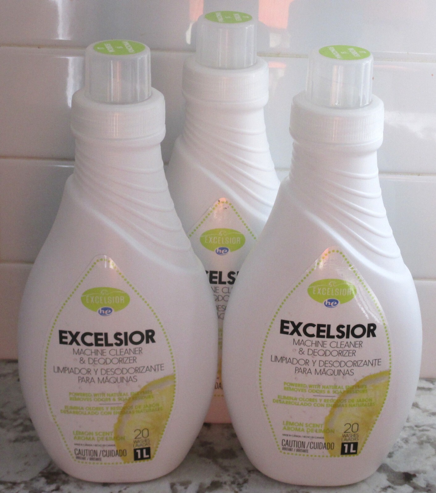 NEW Excelsior HE Washing Machine Cleaner and Deodorizer, Removes Odors & Residue