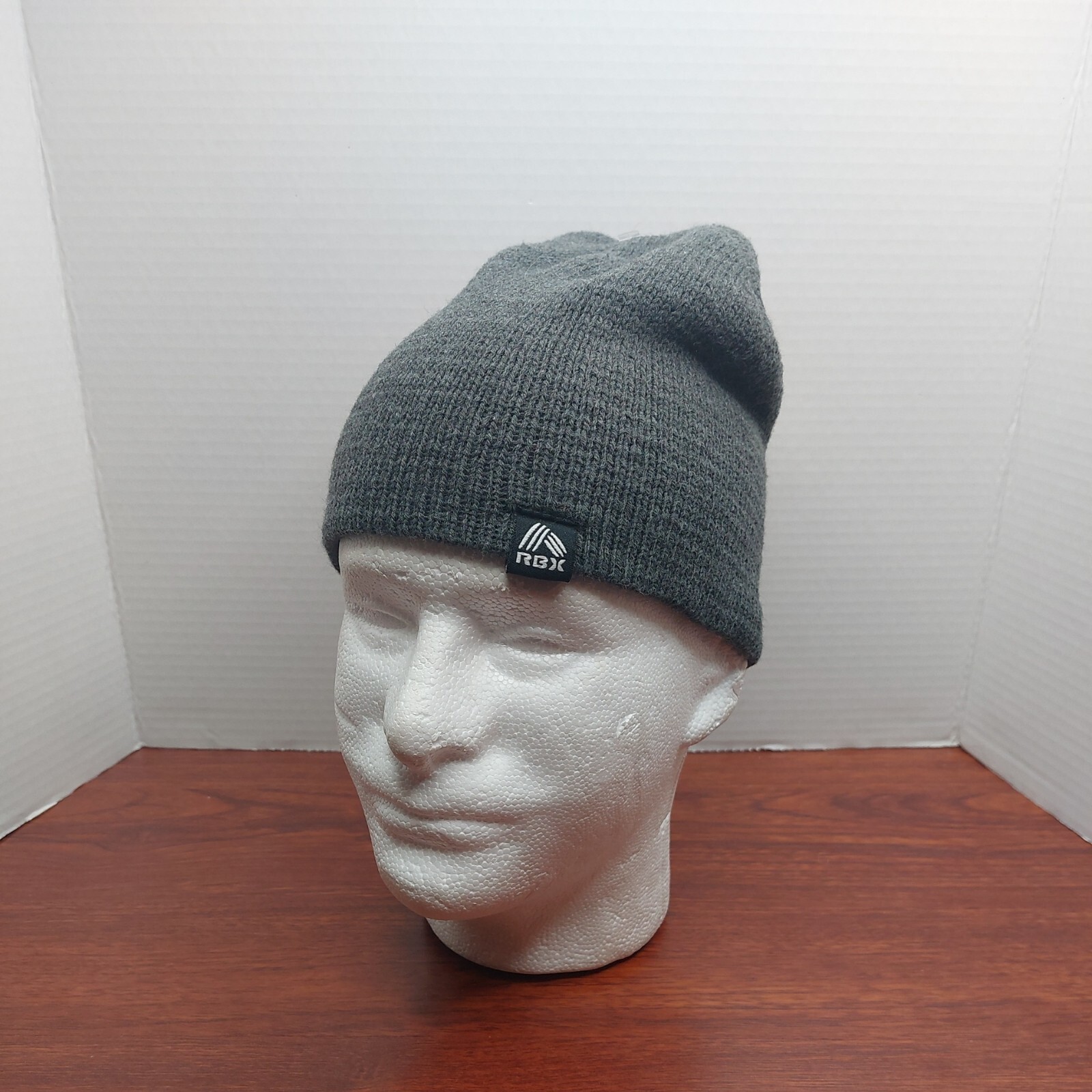 RBX Knit Beanie Hat  Gray Cap