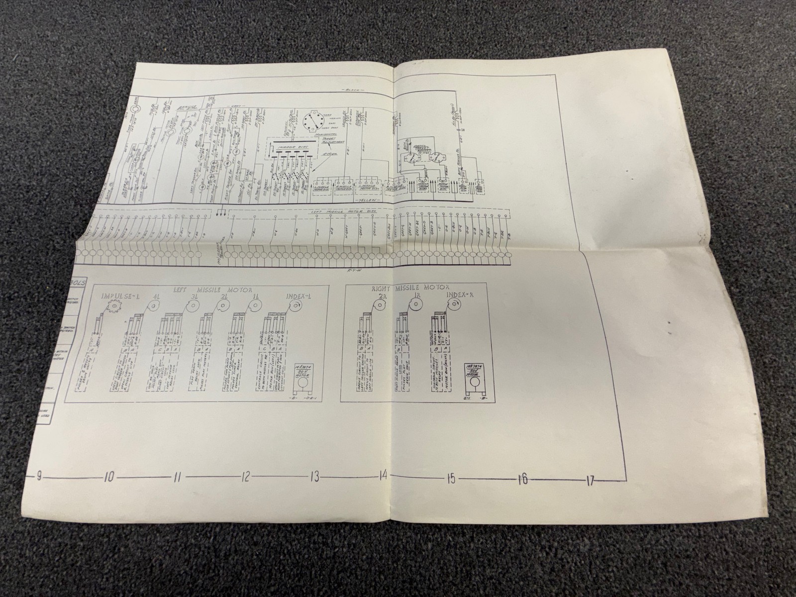 Williams Flotilla Arcade EM Game Manual Schematics ORIGINAL