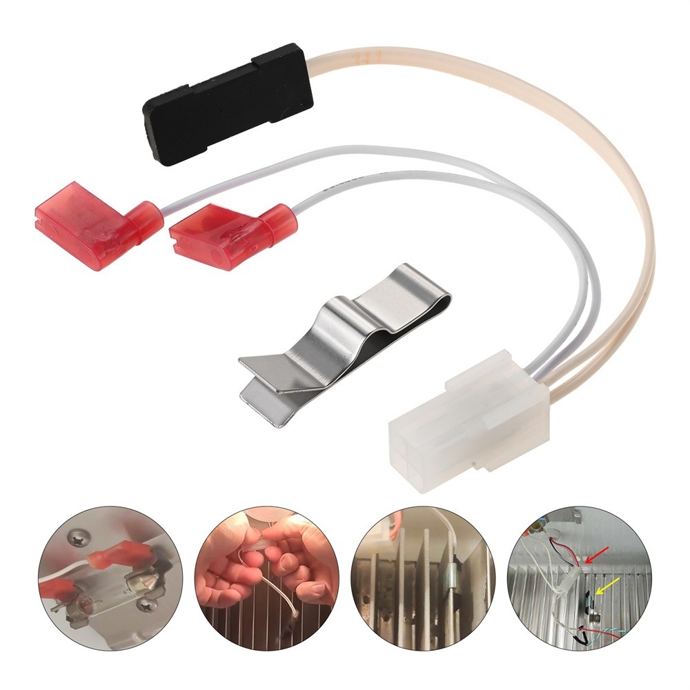 618548 RV Refrigerator Replacement Thermistor Assembly With Mounting Clip Kit