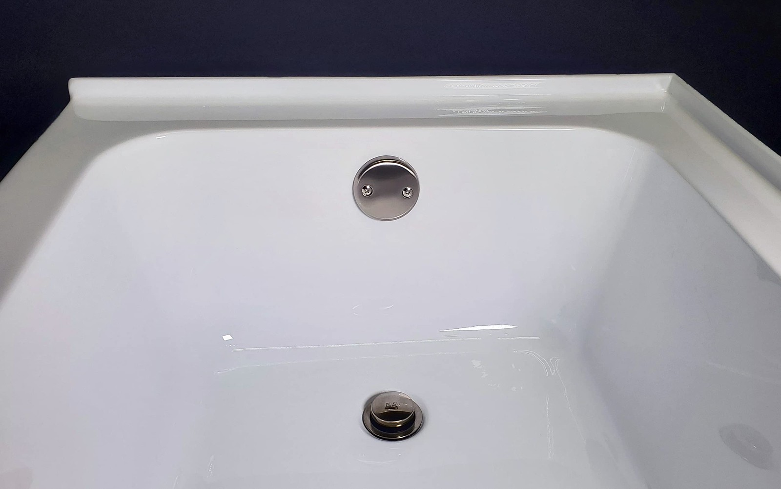 Westbrass A593244-07 14" x 1-1/2" White Tubular Bathtub 1 Pack, Satin Nickel