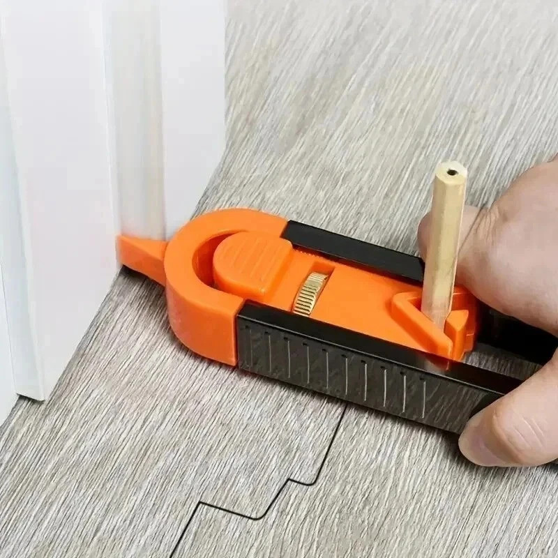 Profile Scribing Ruler Contour Gauge with Lock - Precise Scribe Tool Woodworking