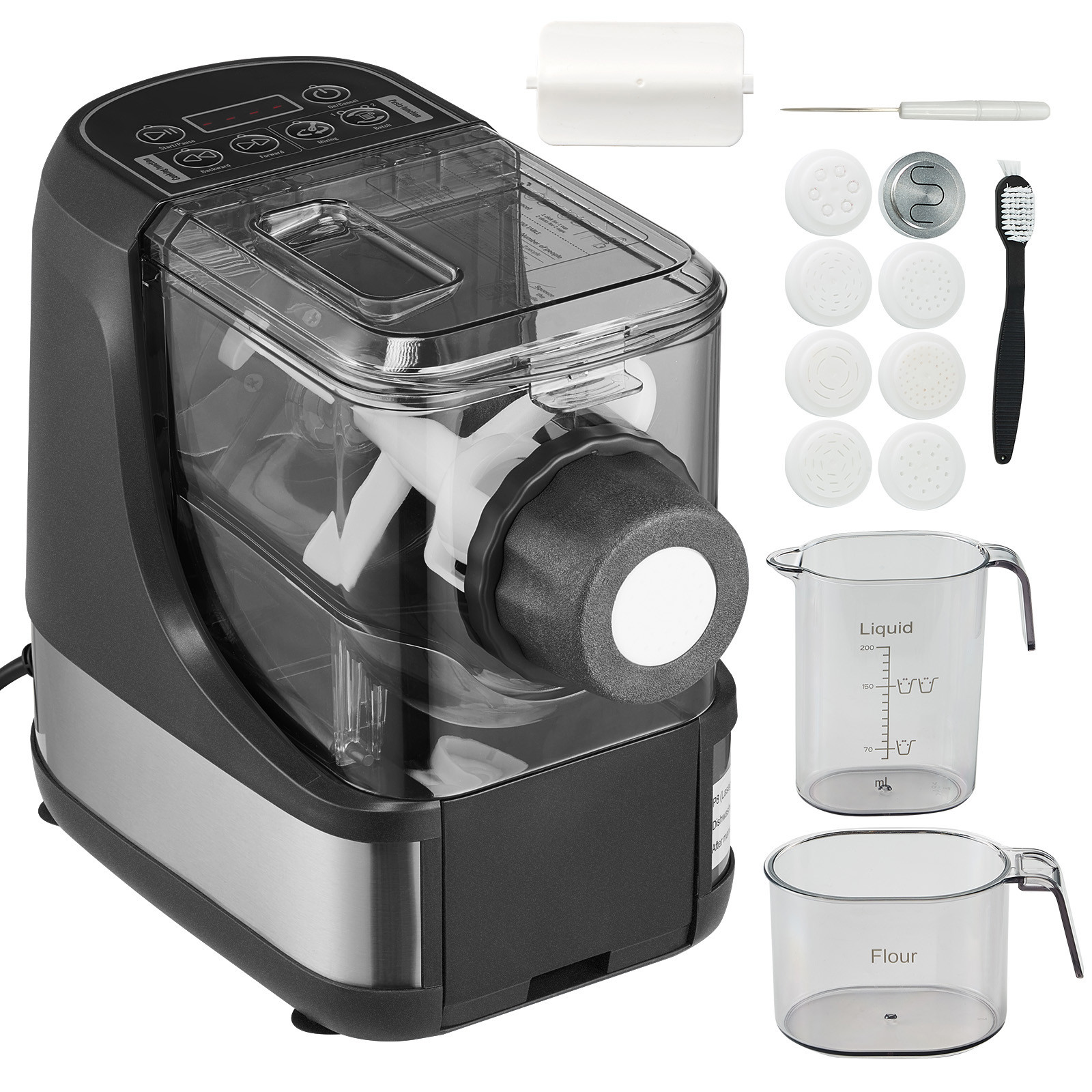 Electric Pasta Maker Automatic Noodle Making Machine with 8 Pasta Shape