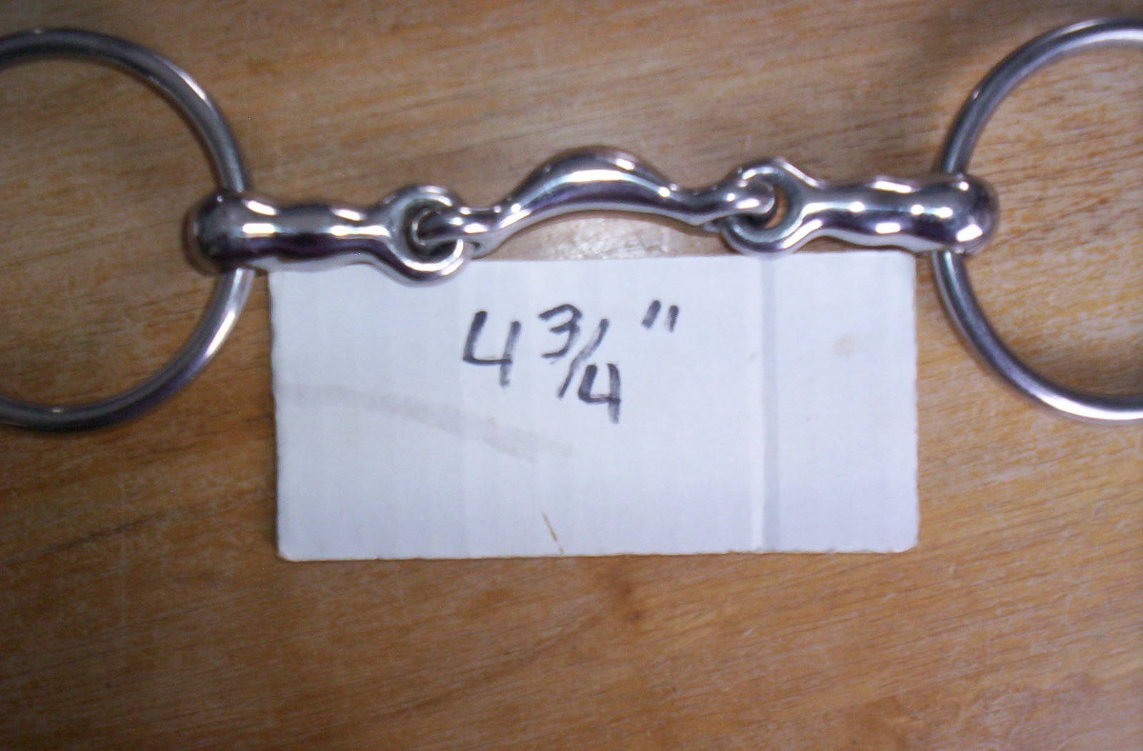 Used Stainless Half Moon Link Loose Ring Bit 4 3/4" Mouth