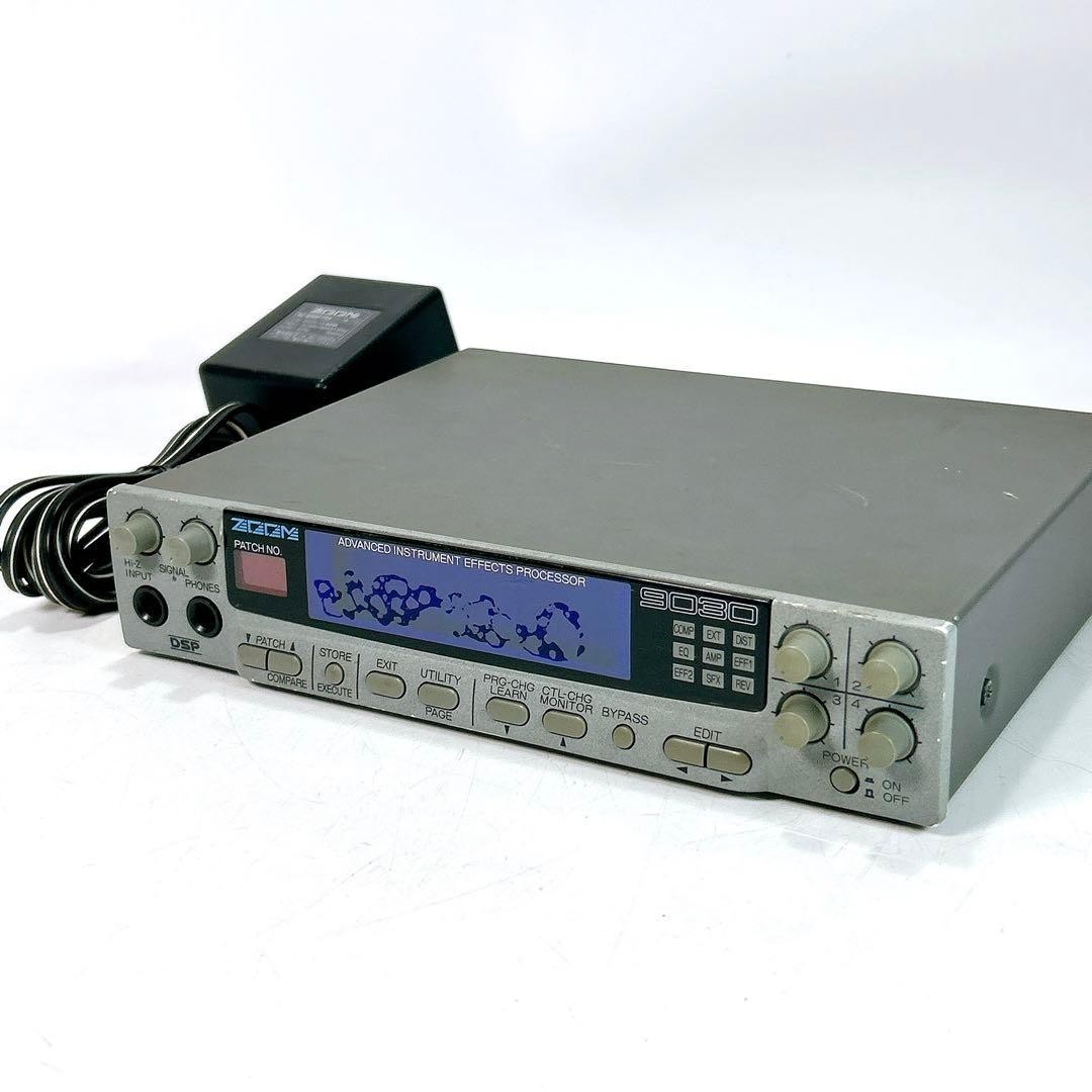 ZOOM 9030 Half Rack Multi Effects Processor Tested Working w/ Power Supply