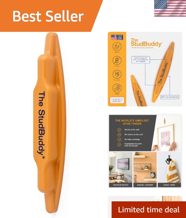 The  StudBuddy Magnetic Stud Finder - Made in the  - Easy to Use Stud Finder ...