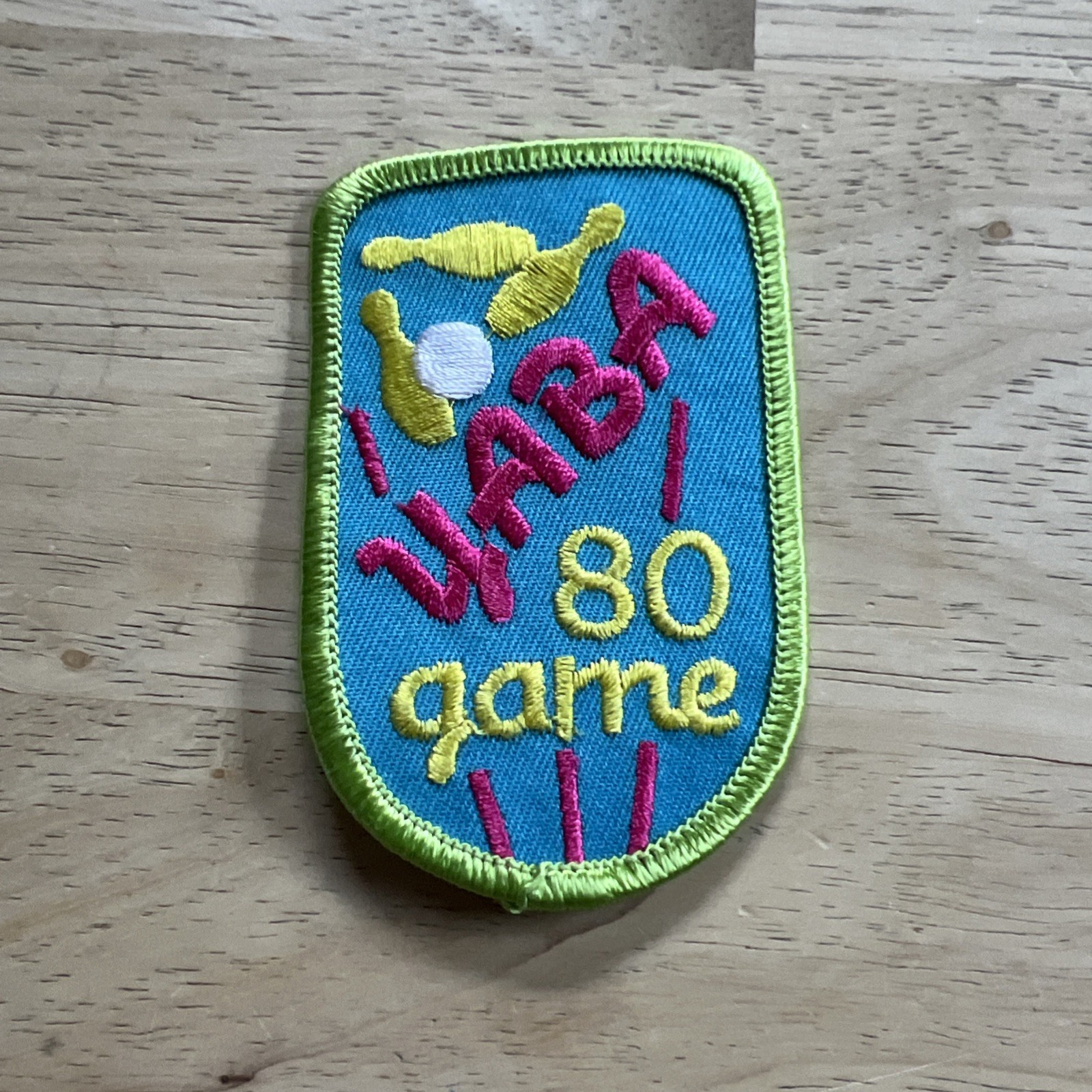 YABA 80 GAME VINTAGE YOUTH BOWLING PATCH New