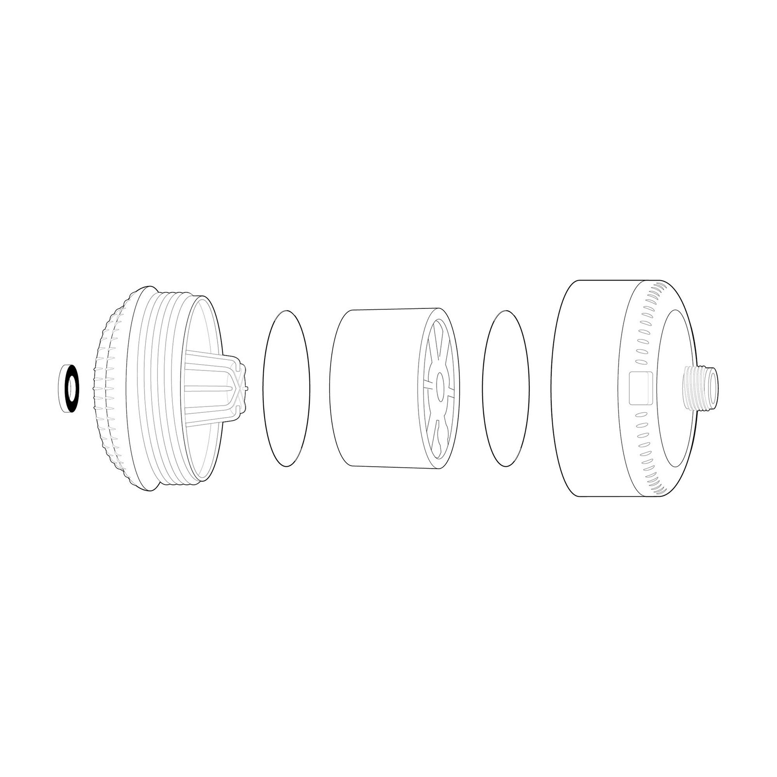 Filter Slim-Line2 Universal Brushed Nickel Sprite Shower SL2-BN