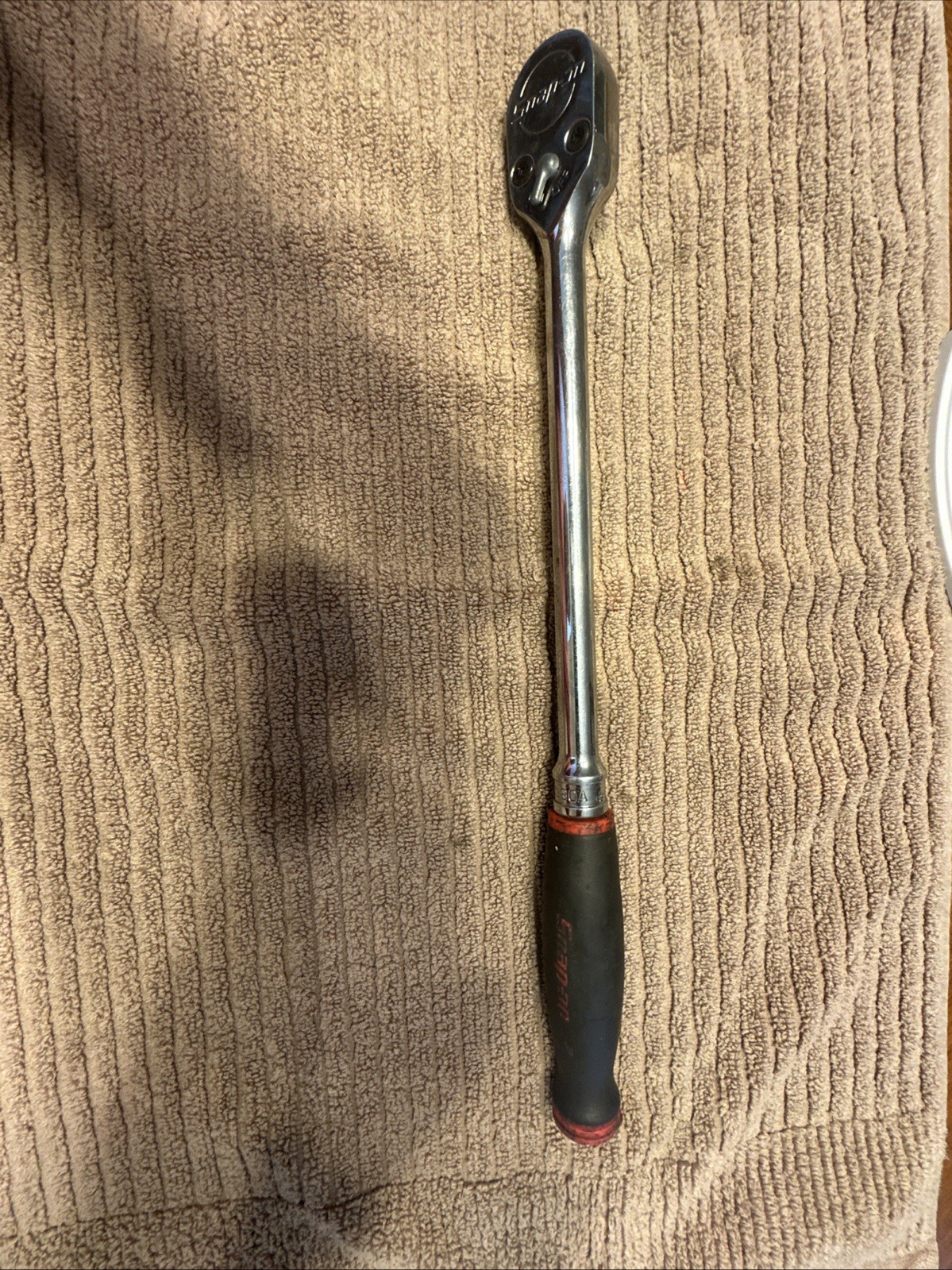 Snap-On SHL80A 1/2" Drive Soft Grip Long Handle Ratchet (Red)