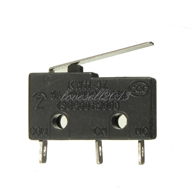 10PCS Tact Switch KW11-3Z 5A 250V Microswitch 3PIN Buckle (JL024)(F1B3)