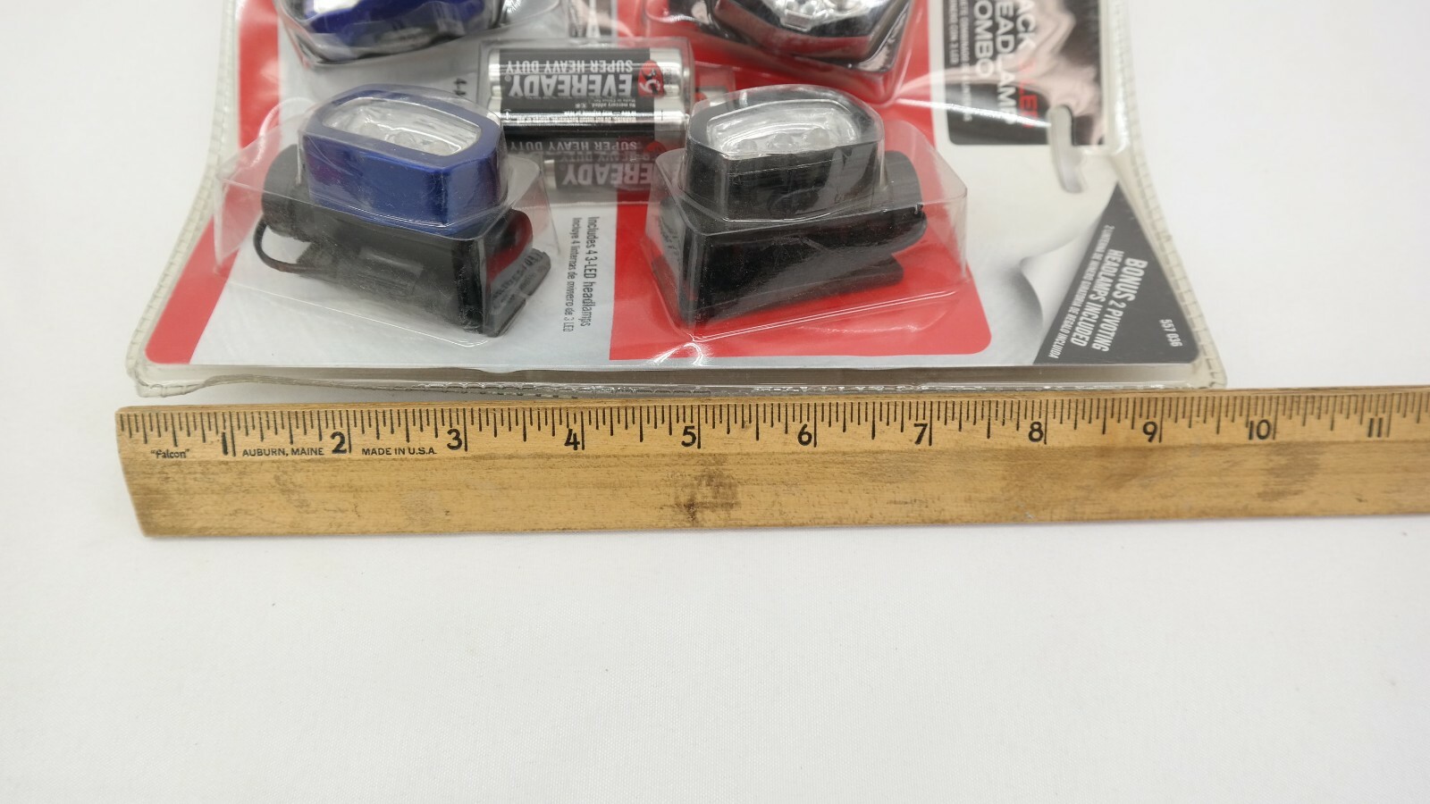 4 Pack 3 LED Headlamp Head Light Flashlights NaS