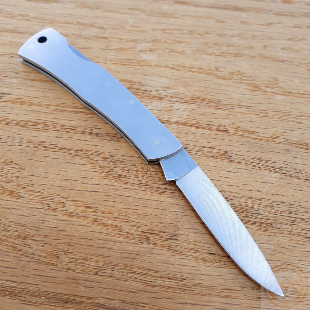 Case XX Executive Lockback Folding Knife Stainless Steel Blade Stainless Handle