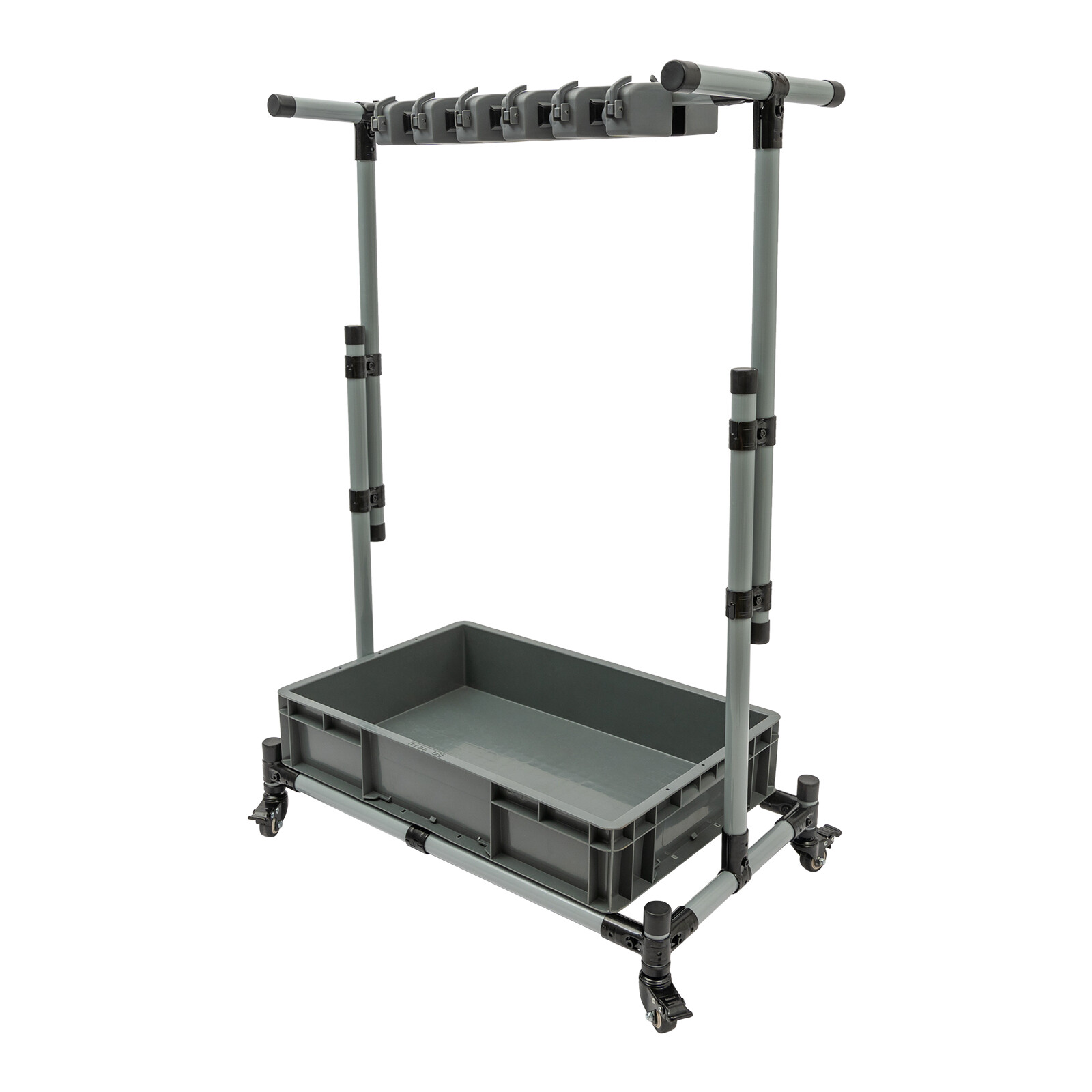 Broom+Mop Holder Floor Standing Cleaning Tool Cart Cleaning Supplies Organizer