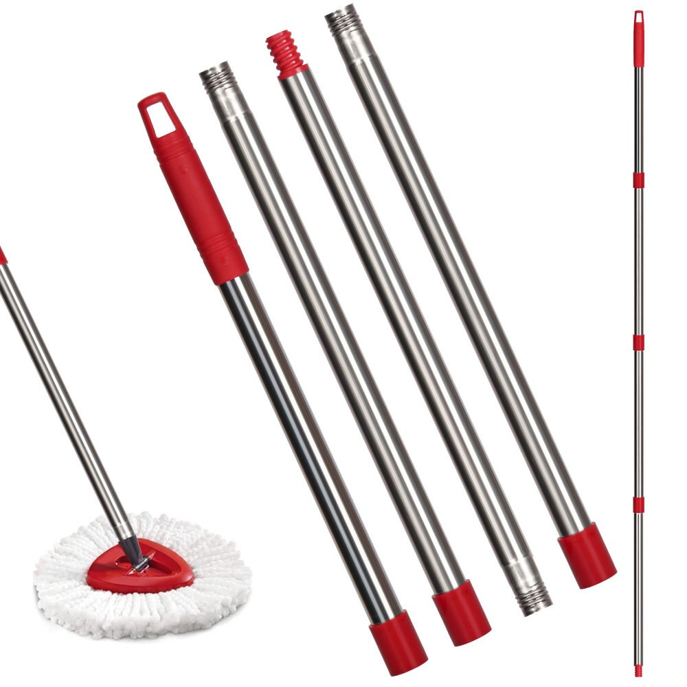 Spinning Mop Pole Handle Replacement 360° Rotating without Microfiber Mop Heads