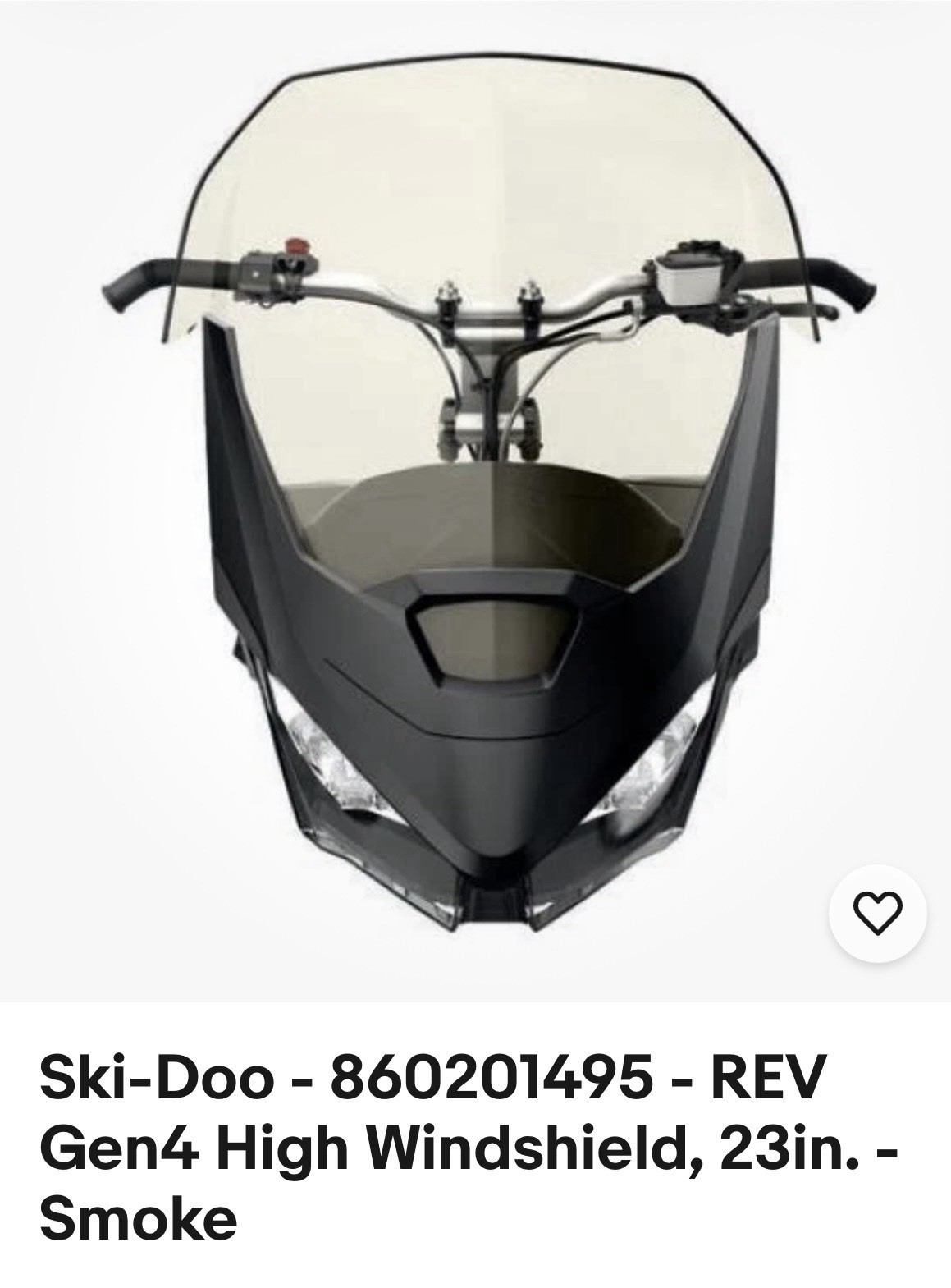 Ski Doo Gen 4 High Windshield Smoke 23"