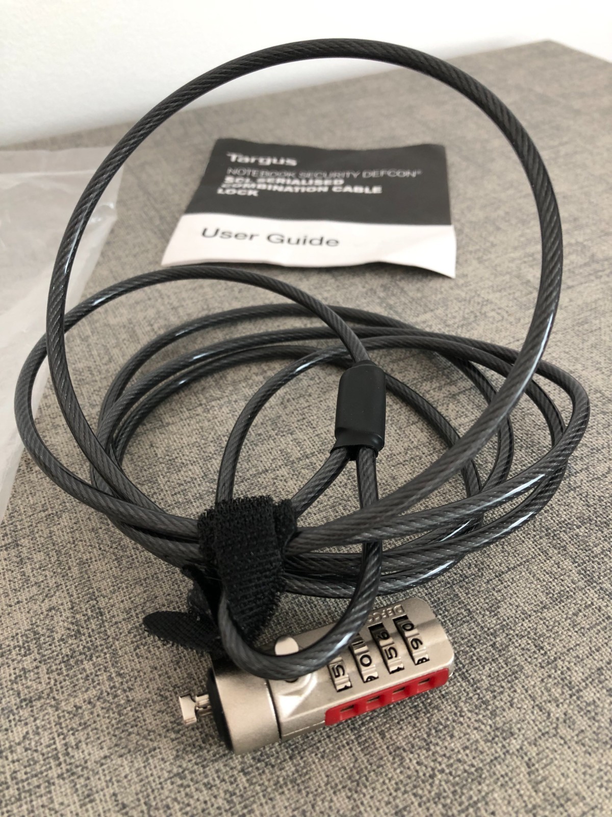 Targus Notebook Security DEFCON CL Serialized Combo Cable Lock PA410S-1 NEW