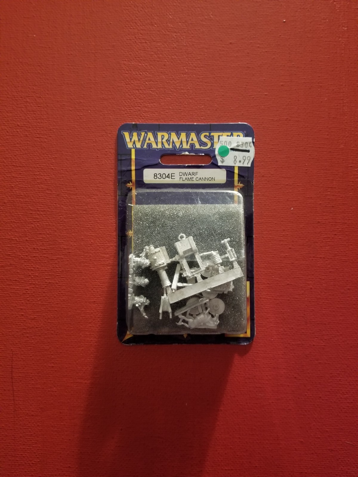GAME WORKSHOP CITADEL -VINTAGE WARMASTER  DWARF FLAME CANNON MINIATURES 2000
