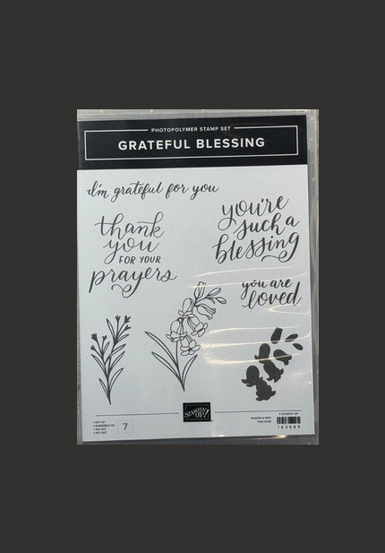 Stampin’ Up! Grateful Blessing Stamp Set Floral Thank You Prayers BRAND NEW