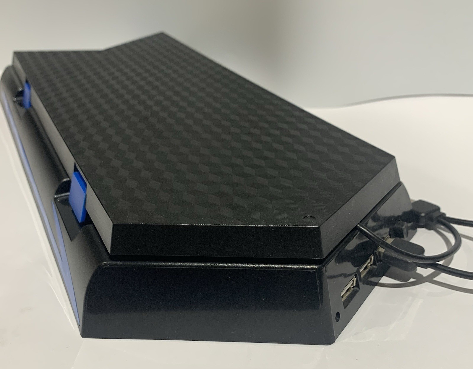 PS4 Vertical Stand Cooling Fan w/ Dual Controller Charging Dock & USB Hub