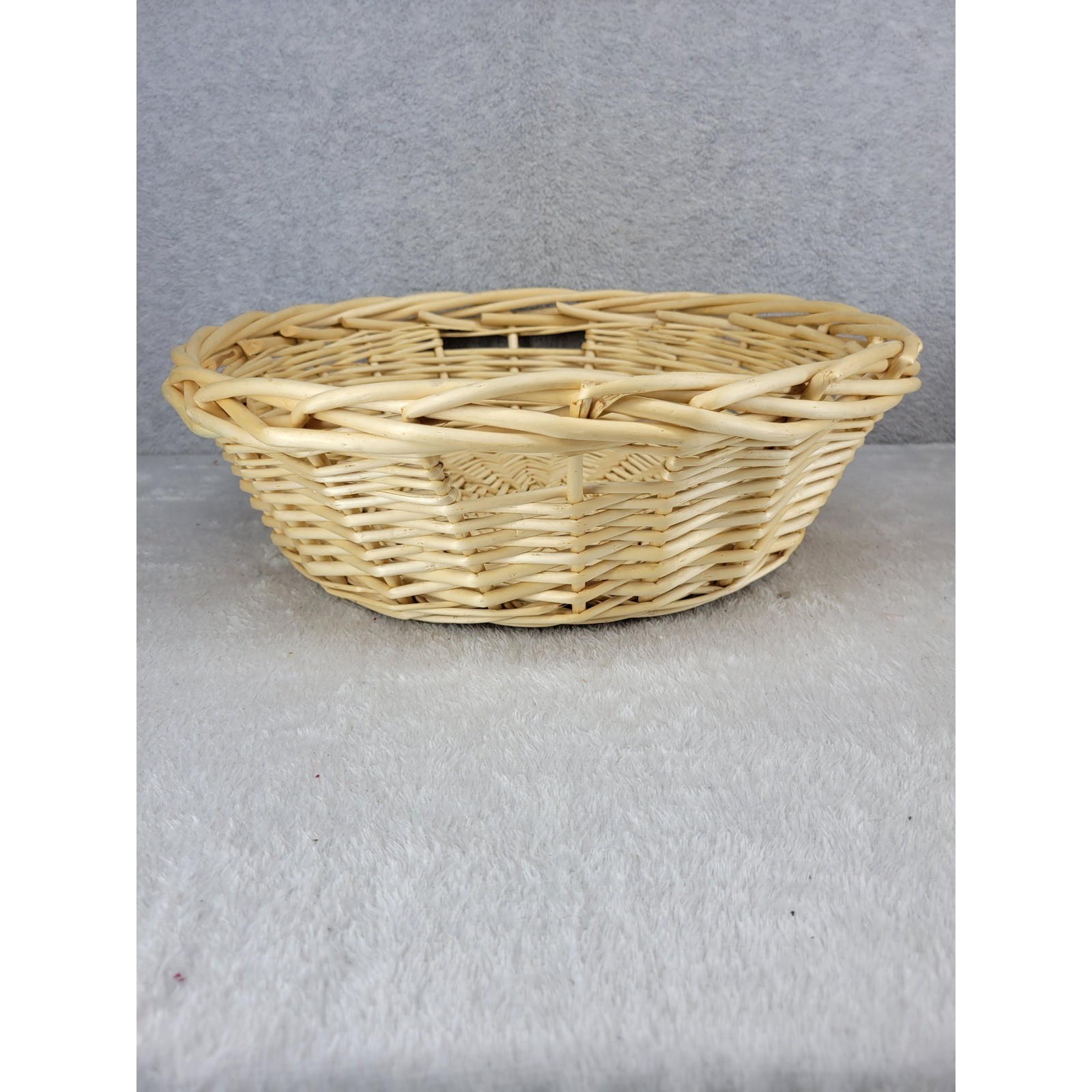 Wicker Rattan Round Basket Home Decor Storage Organizer 15"