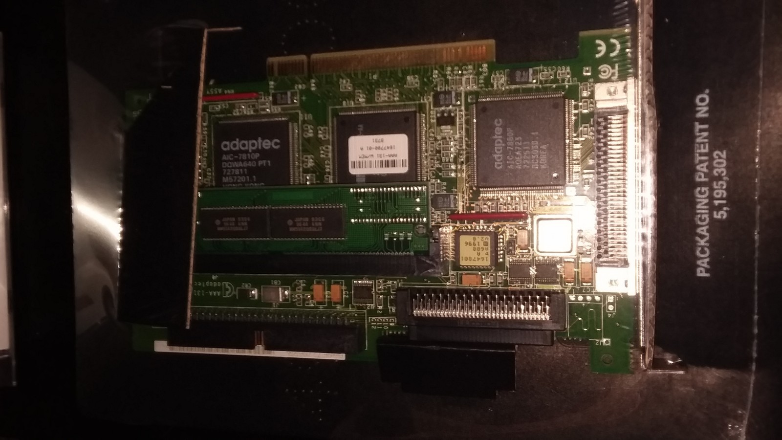 Adaptec AAA-131 SCSI Controller PCI Card COMPLETE WITH CABLES & SOFTWARE SEALED