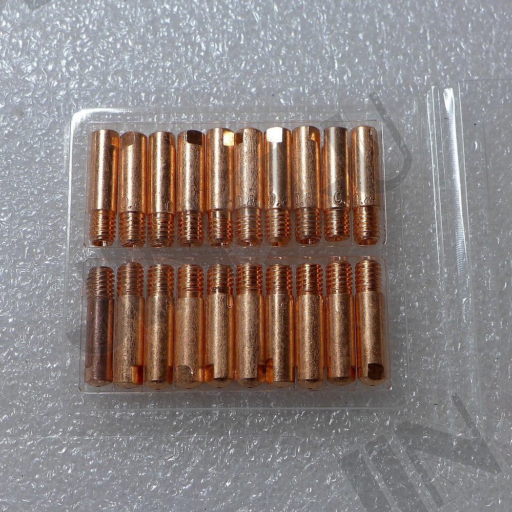 20PK Copper Welding Wire Feed Welder Contact Tips 030 035 For Mig Gun