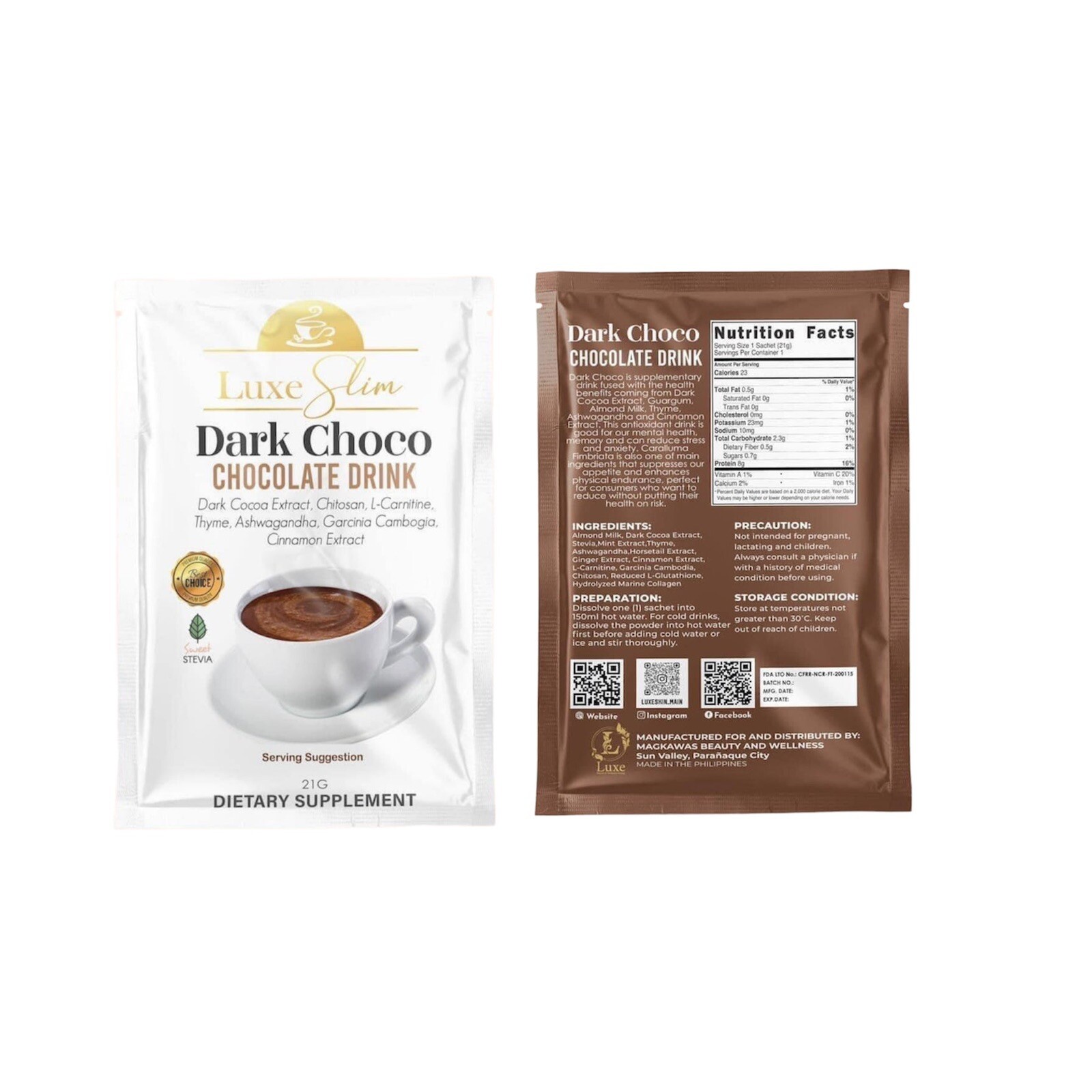 Luxe Slim Dark Choco