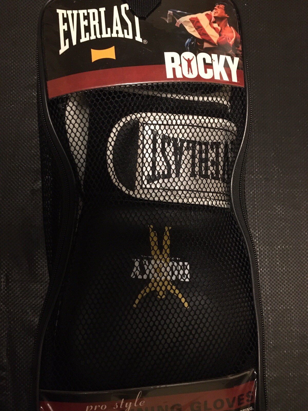 2006 MGM Everlast Boxing Gloves Rocky Balboa Black Gold 12 Movie Collectible