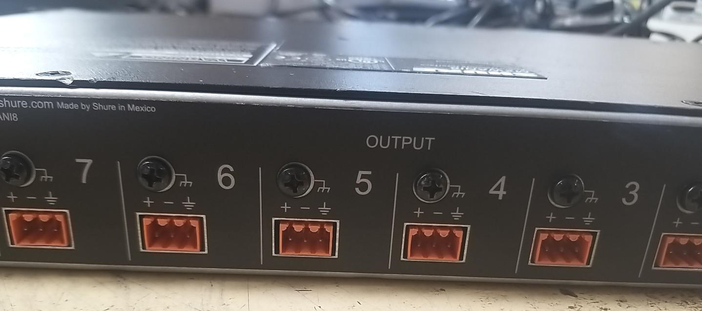 Shure MXWANI8 8-Channels Microflex Wireless Audio Network Interface. *READ⬇️*