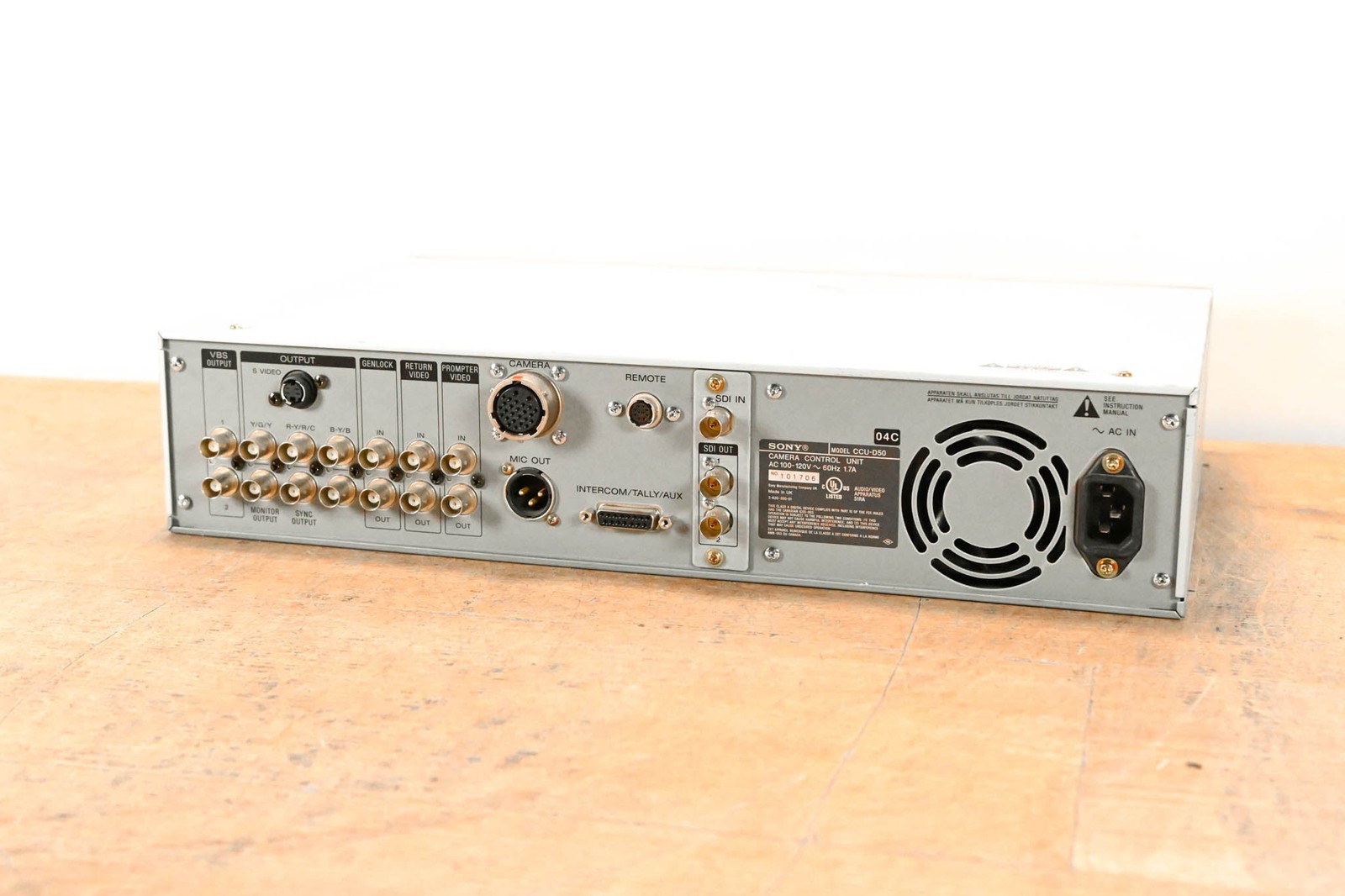 Sony CCU-D50 Camera Control Unit CG01Q70
