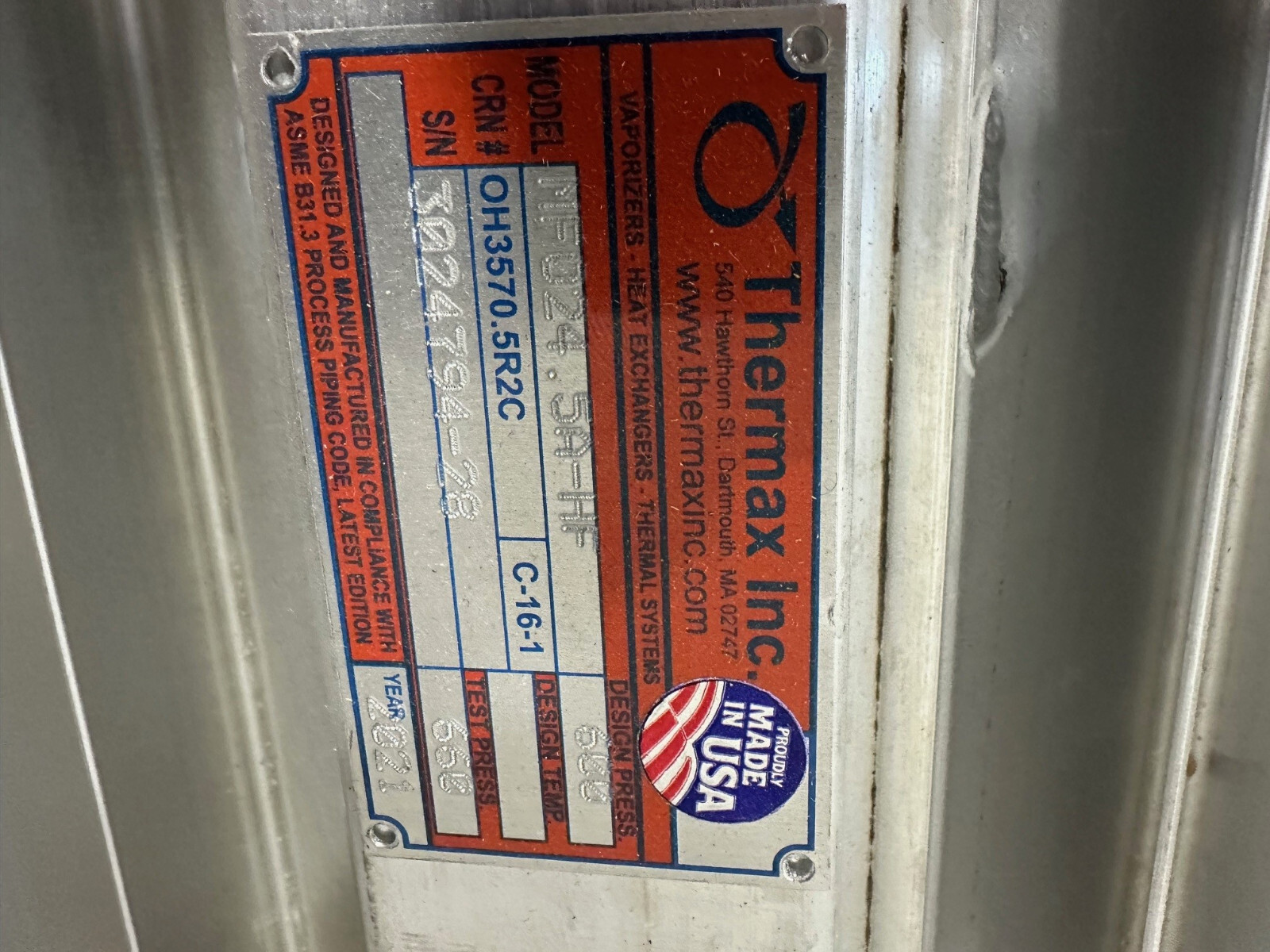 Gas Vaporizer-Heat Exchanger