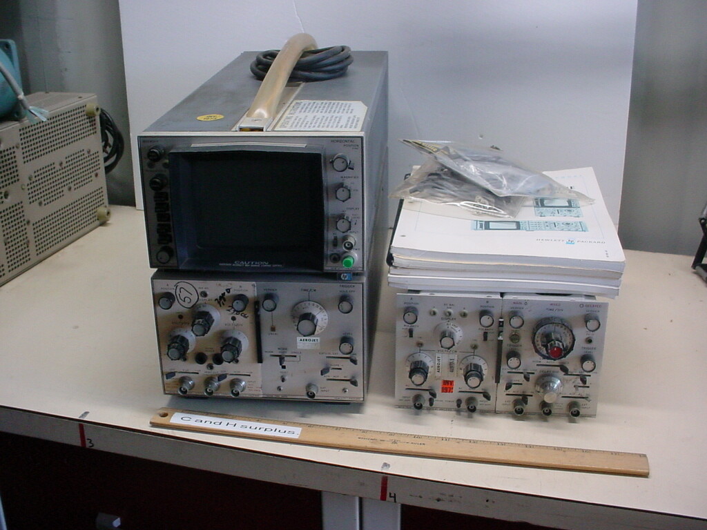 HP 181A Oscilloscope with extras