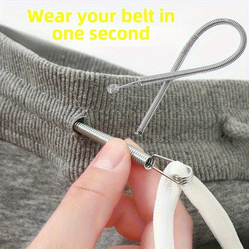 Flexible Spring Drawstring Threader Clip for Pants, Hoodies & Diy Sewing