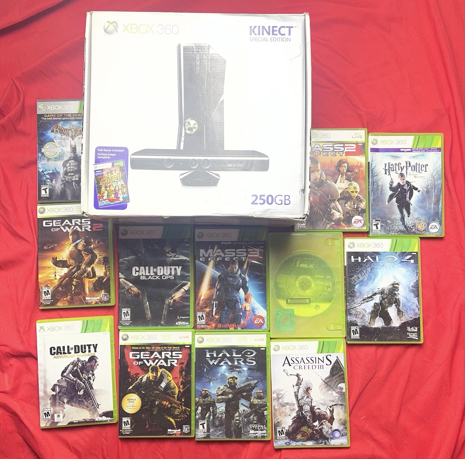 Microsoft Xbox 360 Kinect Special Edition 250GB Bundle Kinect Controller Games